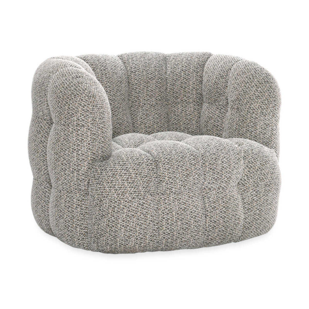 2e2fdc43ae51bb1ca63c09d0843a8139 Walter Upholstered Swivel Chair - Heathered Gray - Image 1
