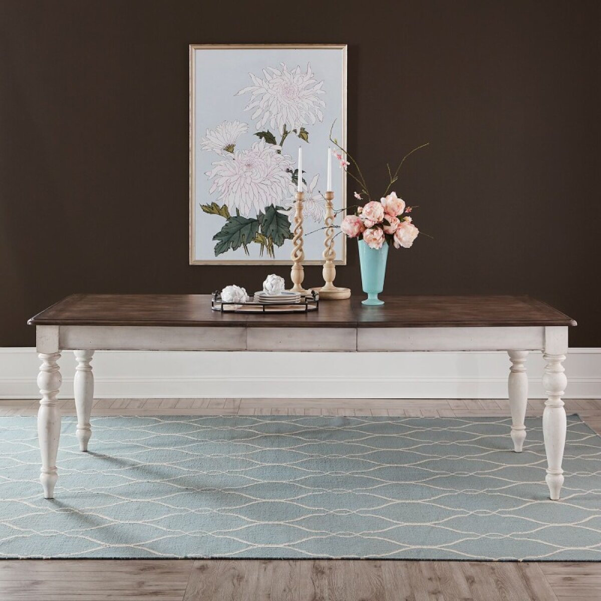 2e95e2c44b0f34ef6e7eabe40b0b7300 Rectangular Leg Table - Image 1