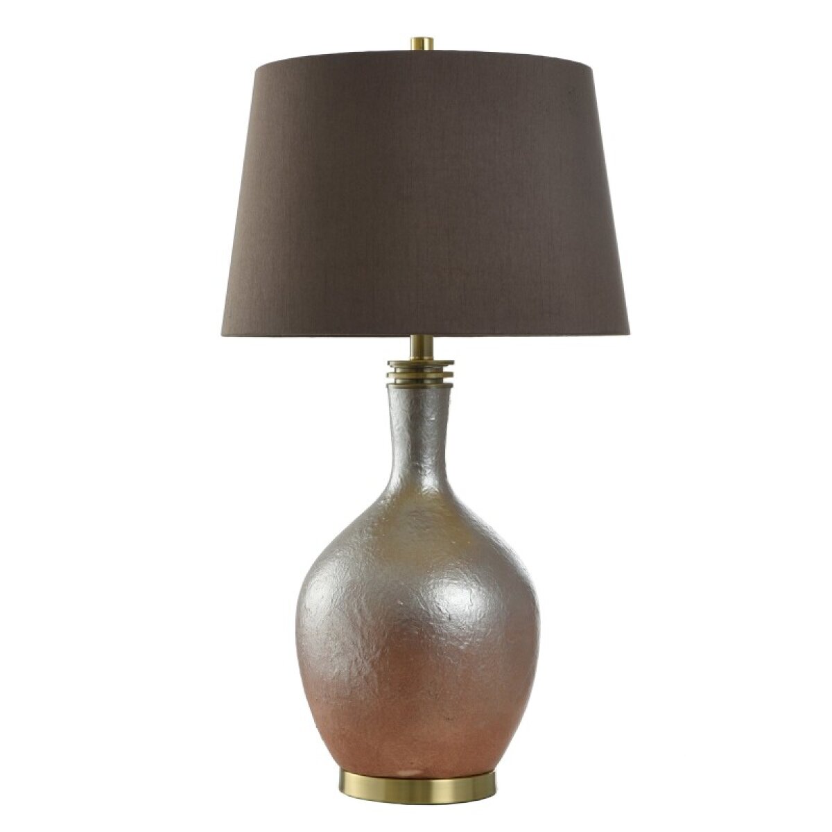 2f4130db3a07746831ac543e369b98ec Gradient Gold Table Lamp Polyresin And Steel Finished In Metallic Rose Gold Ombre - Image 1