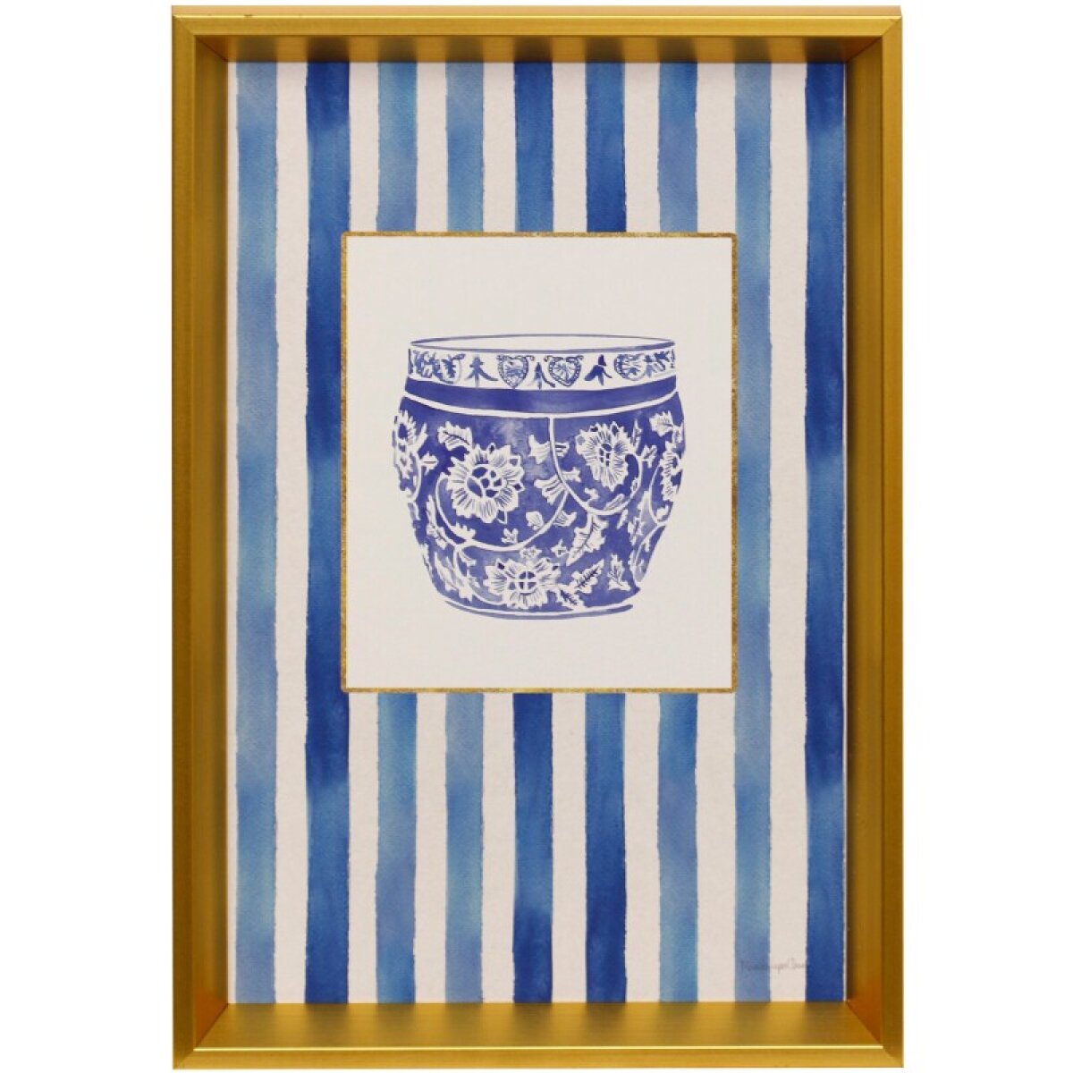 2f7e8057975ebef2f3726e5782829662 Chinoiserie Vase Iv Tamara Day For Stylecraft - Image 1