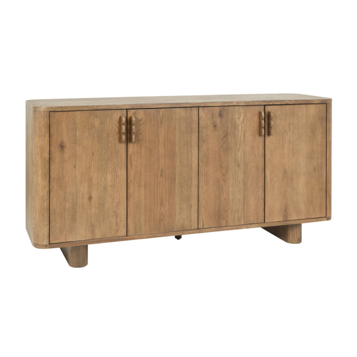2fd6b0acb1ccb31e632c0ac5b8cb1429 Tacoma Solid Wood 4dr Sideboard - Tawny Brown - Image 1