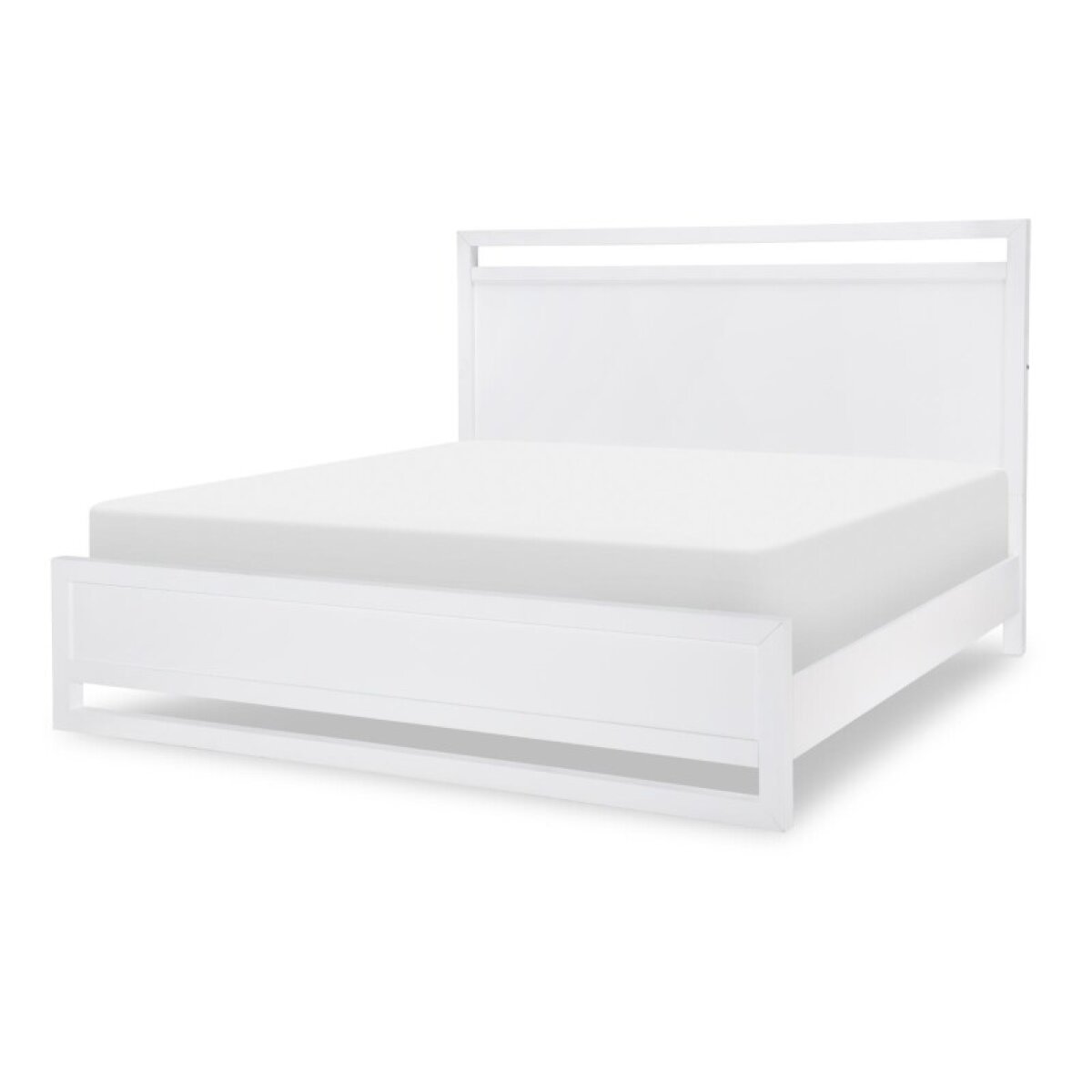2fe6879e4f928b05b01c4d4c6dc7d524 Complete Panel Bed Queen 5/0 White Finish - Image 1