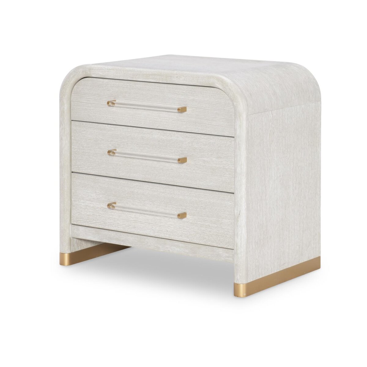 312b72dc9602216e79f7c3486e7a769f Oyster Three Drawer Nightstand - Image 1