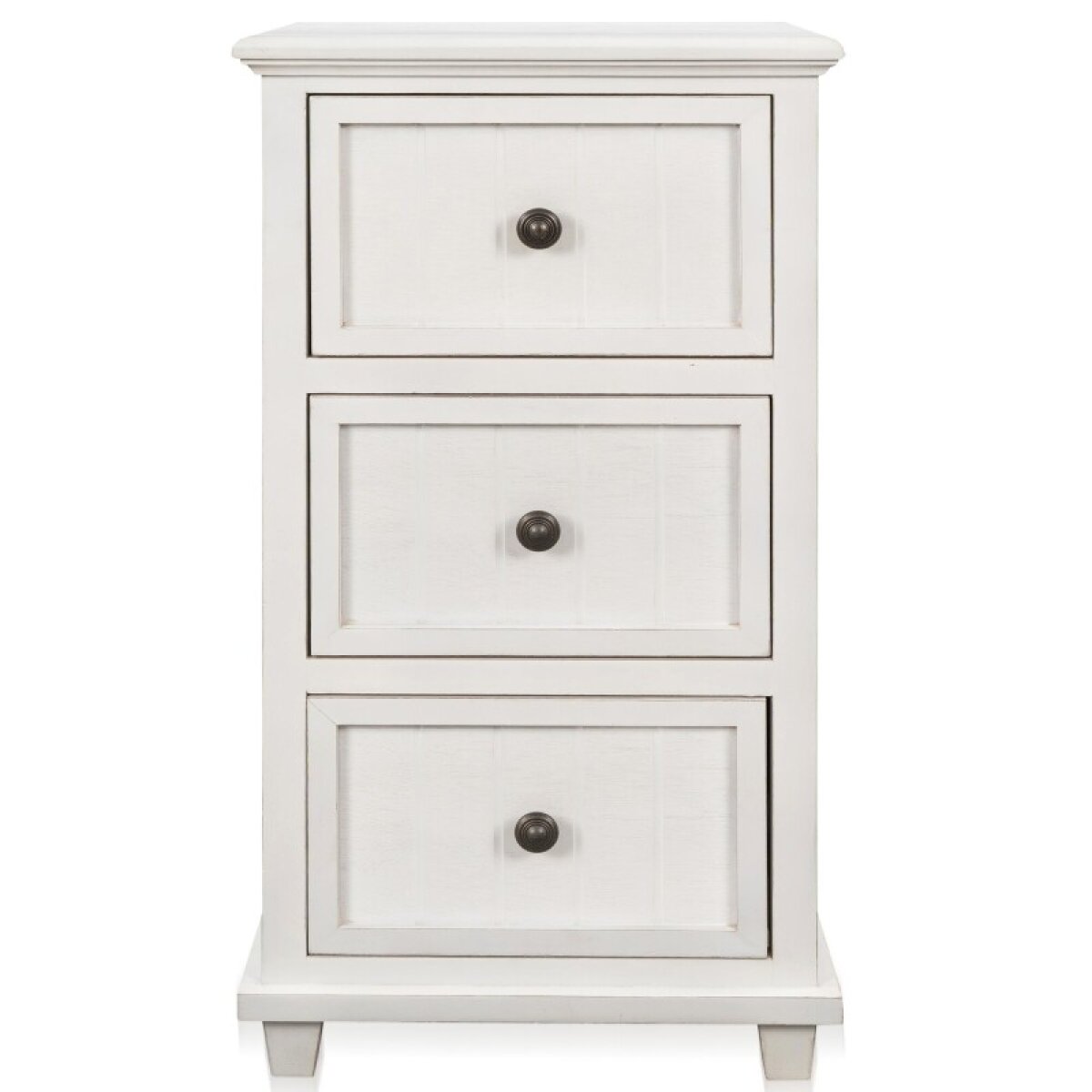 31af78c7dfc57c8329f73b480b88b3b5 Egg Shell Three Drawer Side Table - Image 1