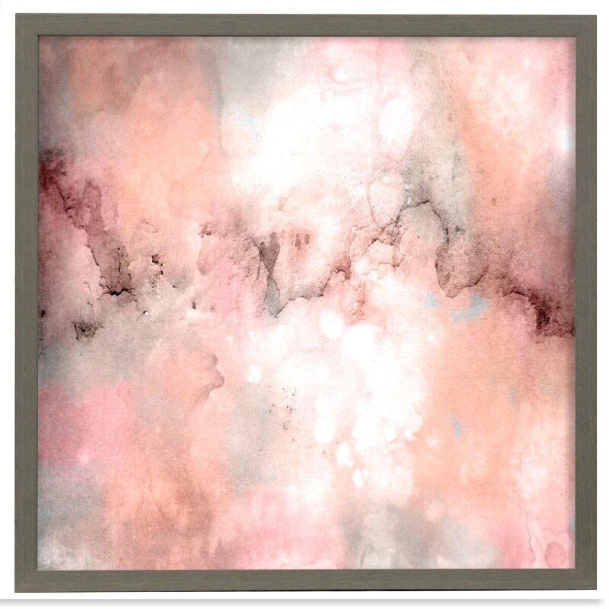 320d1e3b6f9a56f6d0cc2132bf58daa0 Blush Tones Artist Print Faux Wood Frame Under Glass Attached Hanging Hardware - Image 1