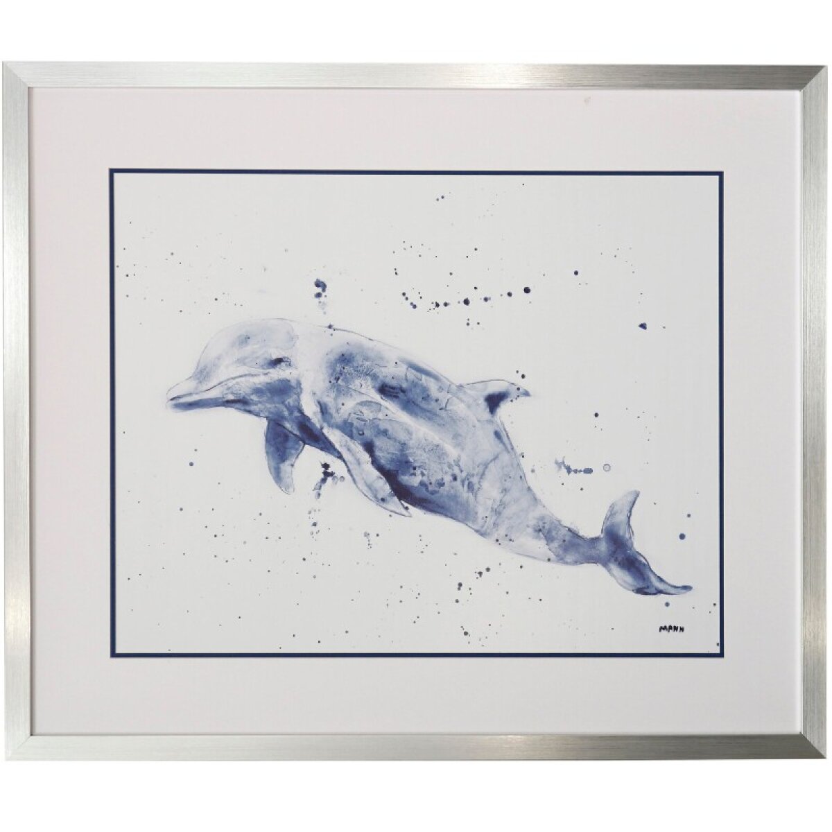 326ea52e2500a44f84f7b731e8daa315 Ocean Life Dolphin Framed Print Under Glass - Image 1