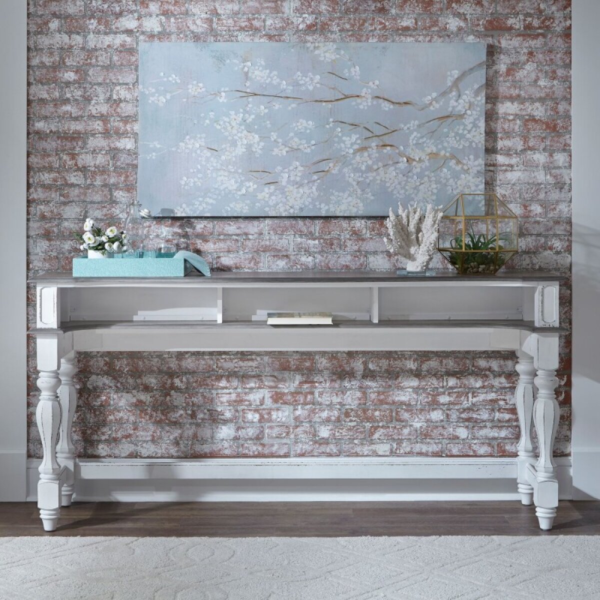 327d5eacc6da571ffa28910b2d1f0d11 Magnolia Manor Console Bar Table - Image 1