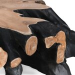 Cypress Teak Root Square Coffee Table - Black/natural - Image 5
