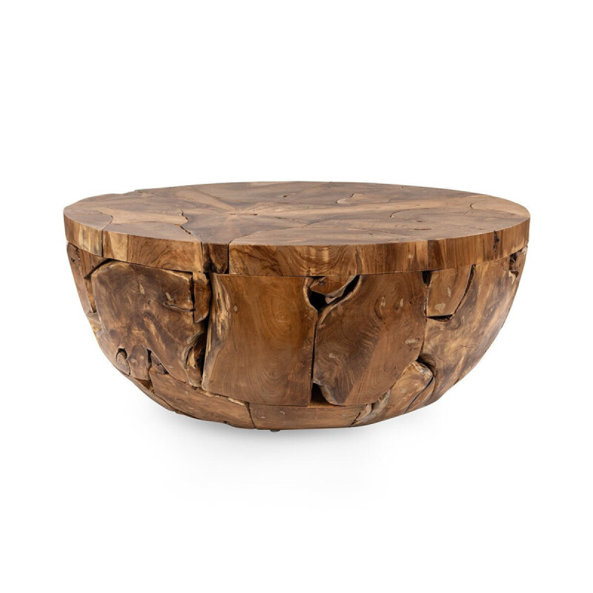33826eebab4c294ad6ed418c2e953e6a Garford Solid Wood Round Coffee Table - Natural - Image 1