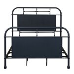 Vintage Series Full Metal Bed - Navy - Image 4