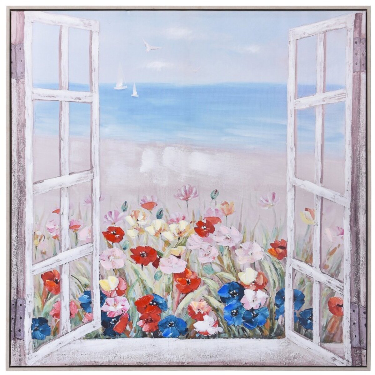342e3e0d11b3341afd36a27e6c1b0754 Spring Air Coastal Dimensional Framed Canvas - Image 1