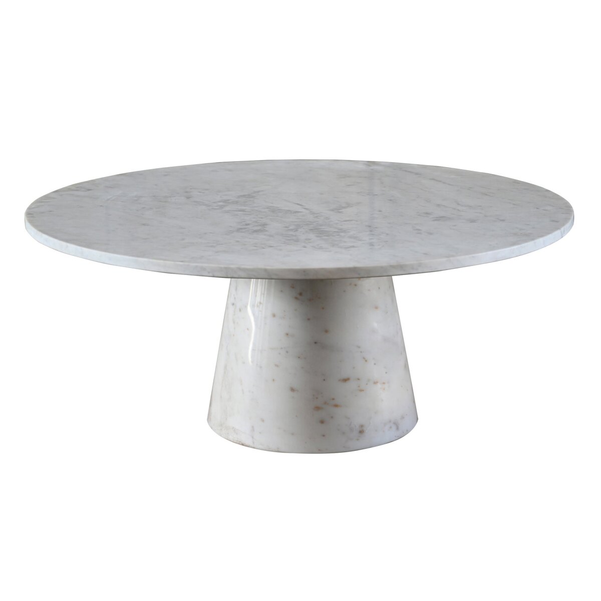 3444e0186ee5da7d3cc9992e38089e11 Carrara Coffee Table | Marble Base And Top - Image 1