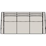 Mallory Stationary Small Sofa 8-Way Tie 874-86