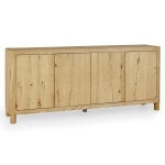 Orlando Solid Wood 4dr Buffet - True Natural