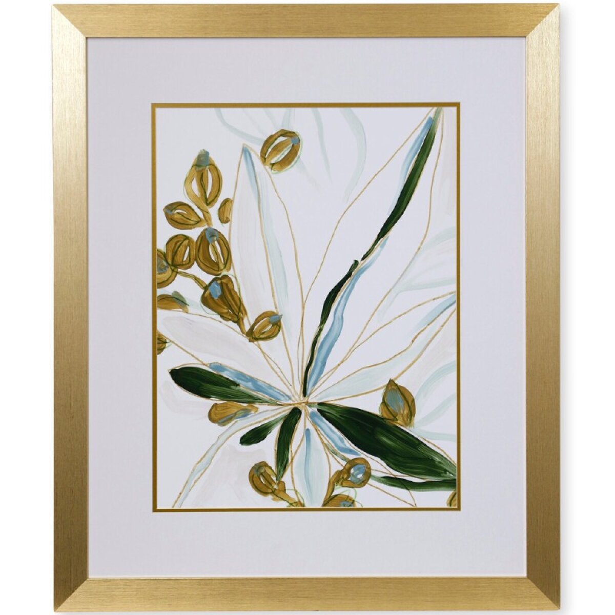 34d2cf013d0421c1eb1facf900a11f98 Tropical Imprompto I Framed Print Under Glass - Image 1