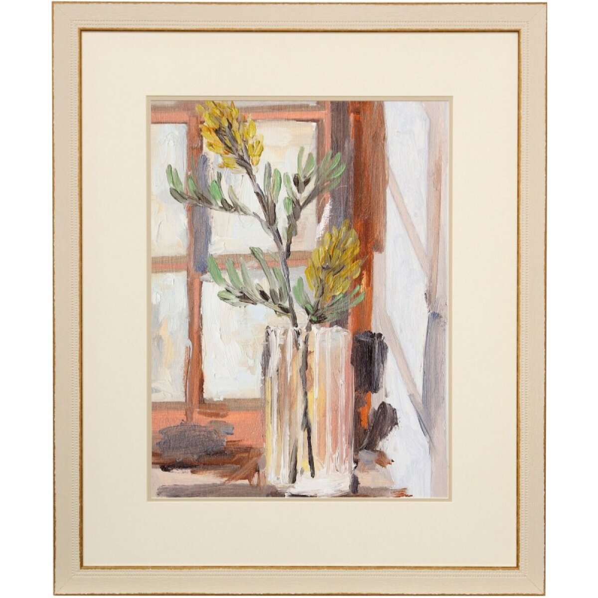 357bcb015a9eccb69bc91b5e7eb4a2f4 By The Window Ii Framed Print Under Glass - Image 1