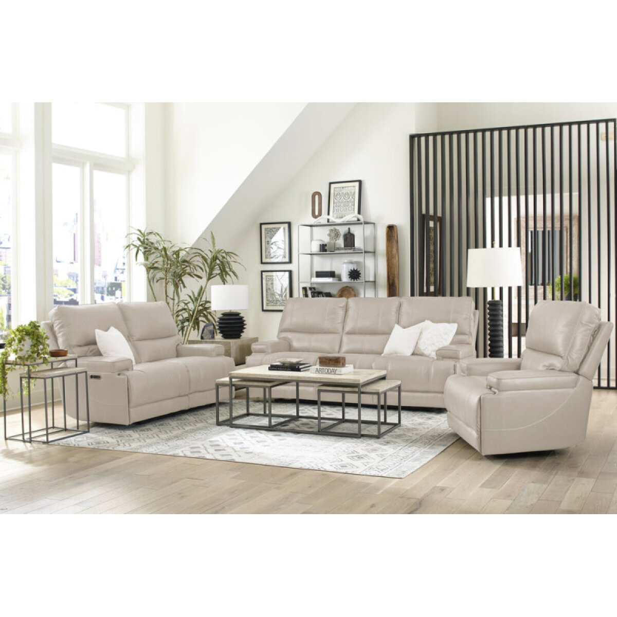 35fa9d8f0b733ca44b6959043d97d306 Whitman - Verona Linen Powered By Freemotion Power Reclining Collection - Image 1