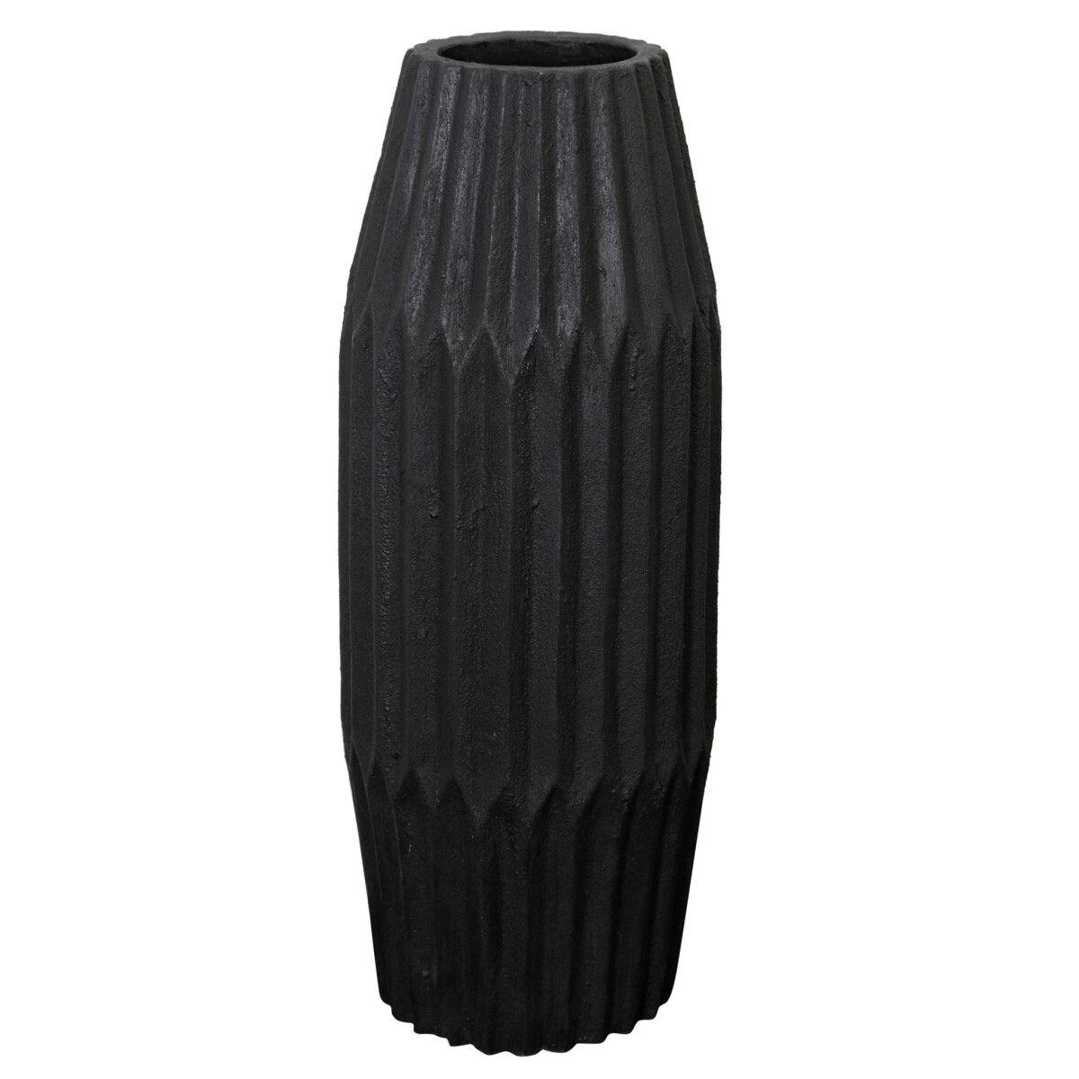 3656c8ef9798739c9f3929481a077138 Faro Vase- Small | Matte Black Finish On Ceramic - Image 1