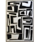 Overnight Framed Canvas Art | Hand Painted Abstract | 1.5 Inch Frame