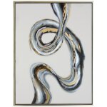 Wave Framed Canvas Art- Small | Hand Painted Abstract | 1.5 Inch Frame