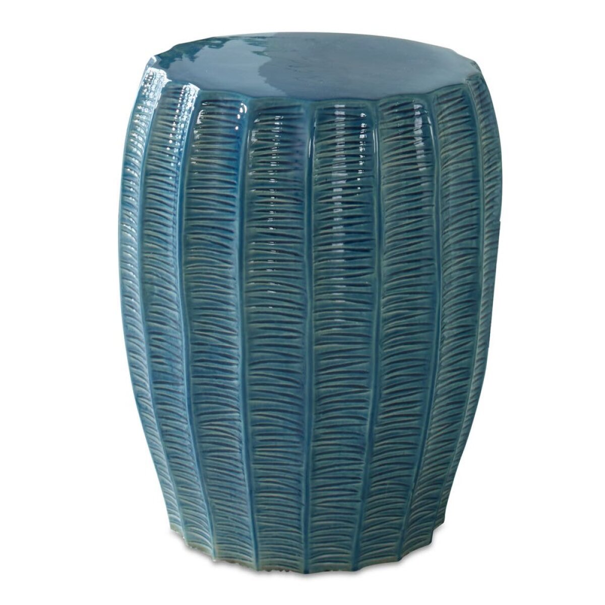 368e0d8d33e0b6f47cd58de9994da38b Harbor Garden Stool, Aqua - Image 1