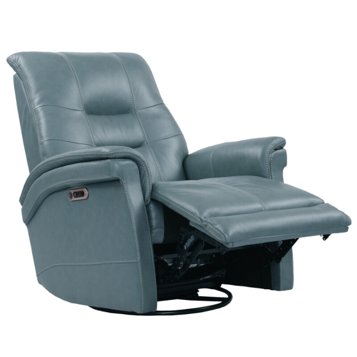 36be25e93800696ff5fc5c4a3e42420c Carnegie - Verona Azure - Powered By Freemotion Power Cordless Swivel Glider Recliner - Image 1