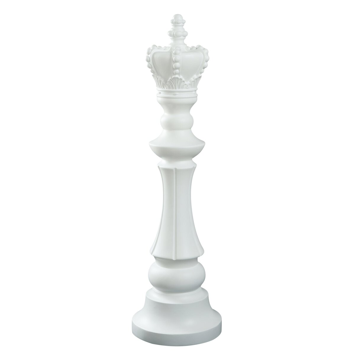 36e547d449543917e74ce49c345de91b King Chess Piece- White | Matte White Finish On Resin - Image 1