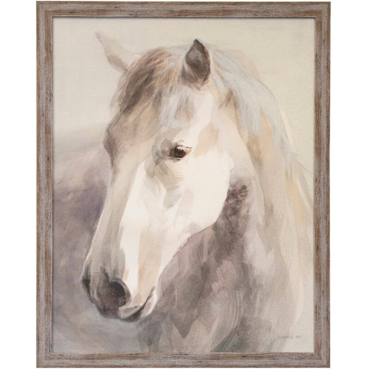 36e8982ebe7c6598f830ca66300b4429 Gentle Horses Textured Framed Print - Image 1