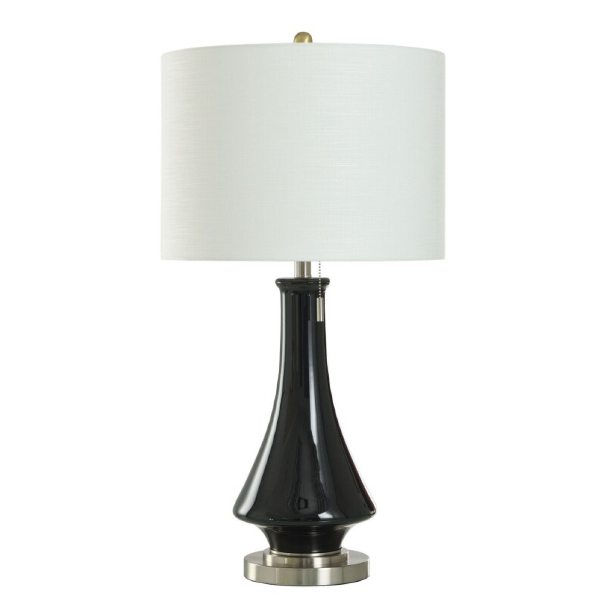 36efdaede5b3e5d9e8a6bc9646c0825a Austin Allen James Onyx Glass Table Lamp 33in - Image 1