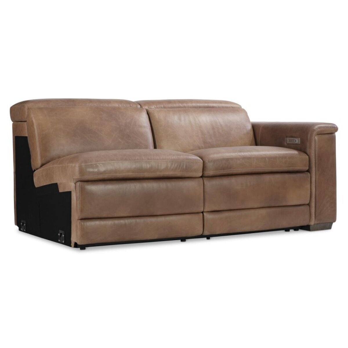 3707b9d6afec819094fc73e05797e3e1 Lioni Leather Right Arm Power Motion Loveseat - Image 1