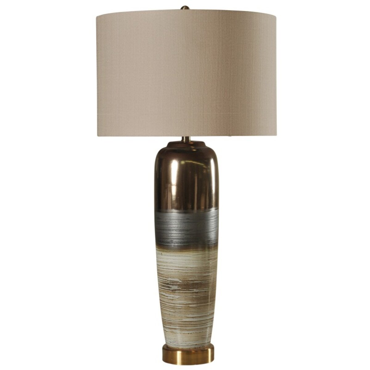 372dbff633b2f129d718aedd3b5bff39 Morganton Transitional Ceramic & Metal Base Table Lamp - Image 1