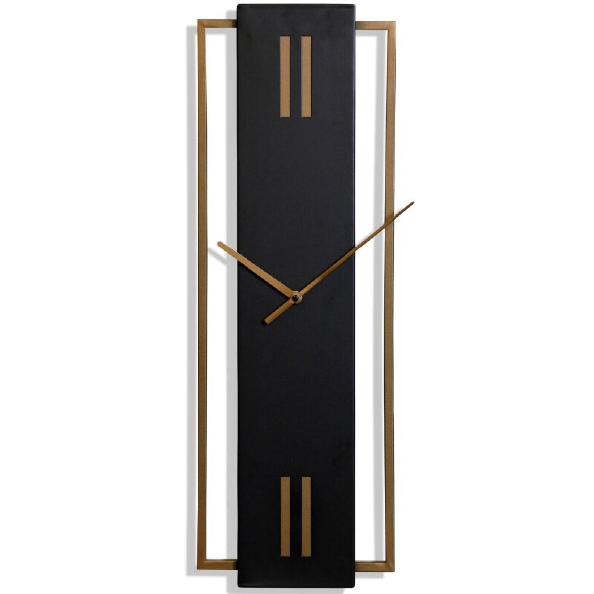 3797cfbebf1285375714deeaaaf2aee7 Slim Time Mid Century Metal Wall Clock - Image 1