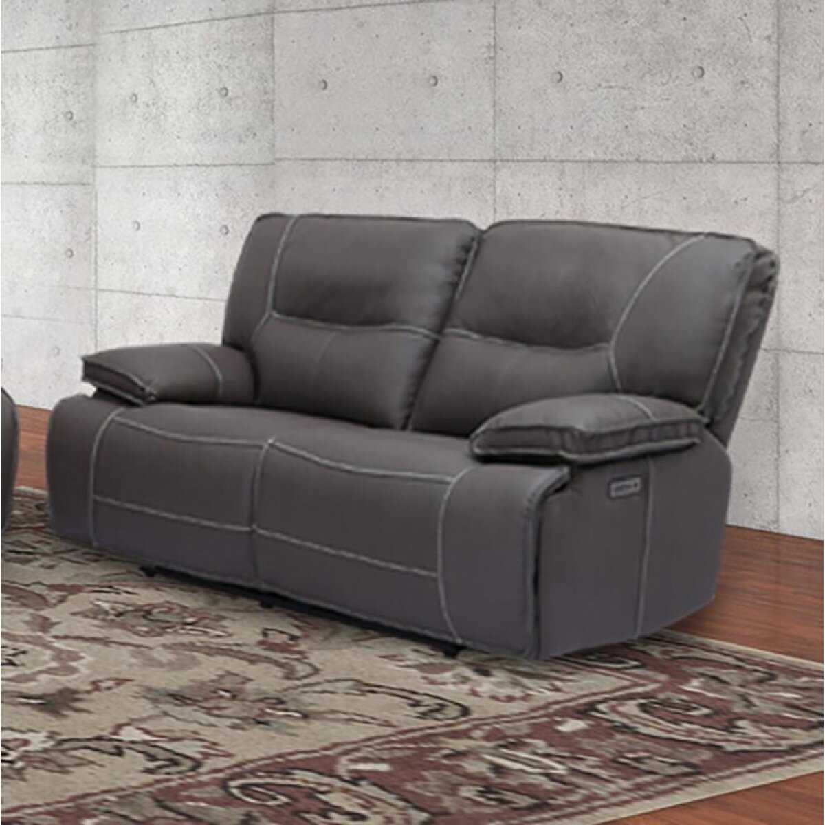 37bb5c31736d1d01e15ff341629b6aaf Spartacus - Haze Power Loveseat - Image 1