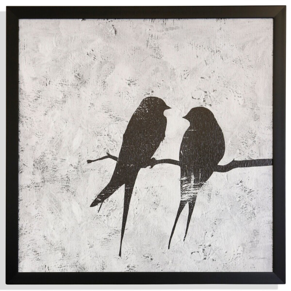 37c3c61843f3e69438aff5f488ec4250 Birds Silhouette Iitextured Framed Print - Image 1