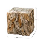 Teak Root Bunching Cube, Natural - Image 5