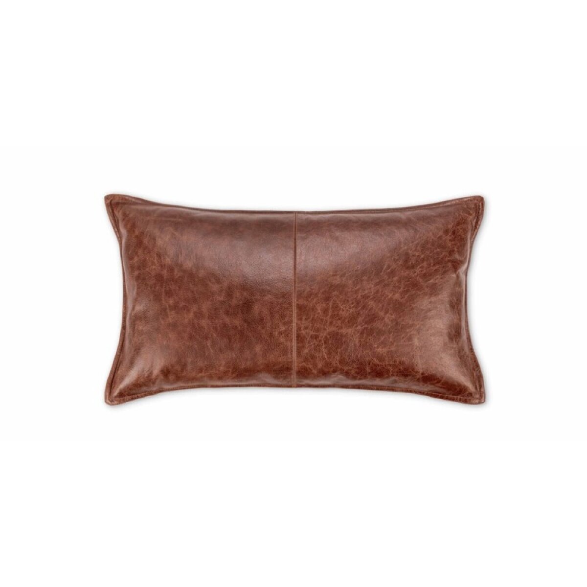 37f09c7608b65c3121c30df9ba48503c Leather Kona Brown Pillow - Image 1