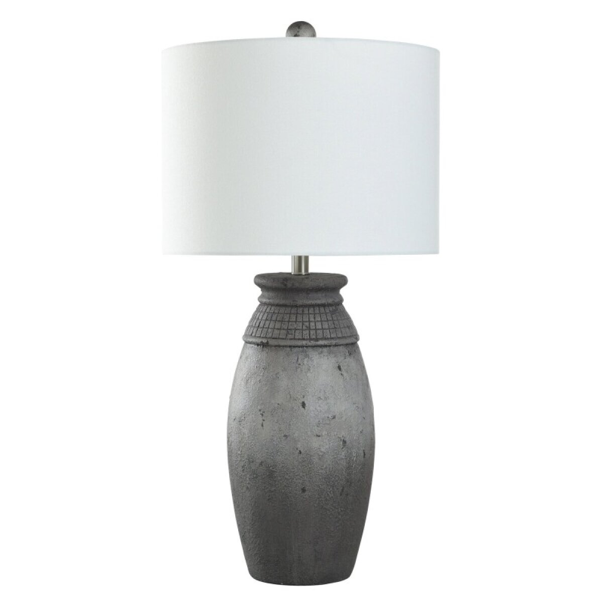 37f96e76bbdaf3ea3a34cb63c52dd7b2 Natural Gray Cast Resin Table Lamp 32in 150 Watts - Image 1