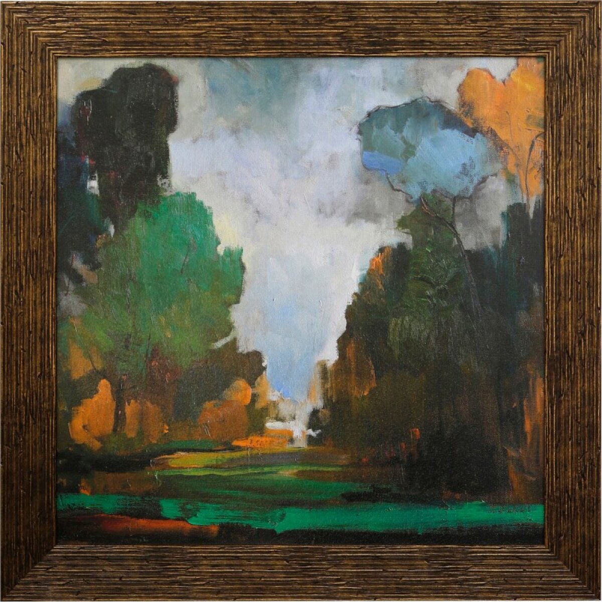 38254aac62f5ec3f3f61270b4f47bdea Natures Solitude Framed Textured Landscape Print - Image 1