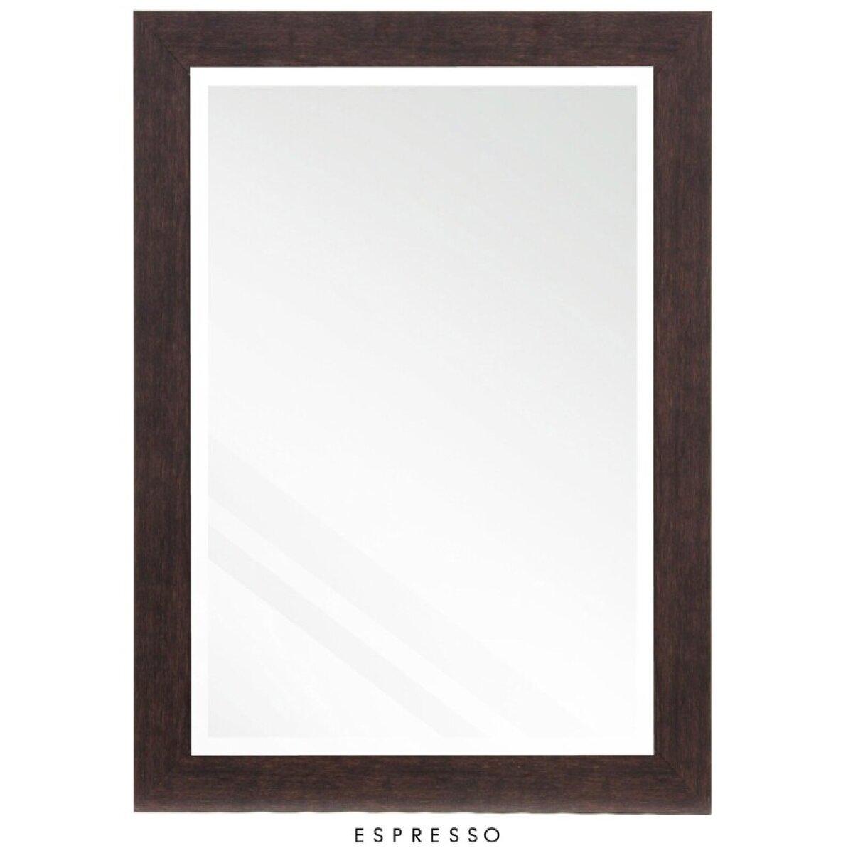 38fa1fb22ed65a11b377f2e710c19e9b Rectangle Mirror With Expresso Finish - Image 1