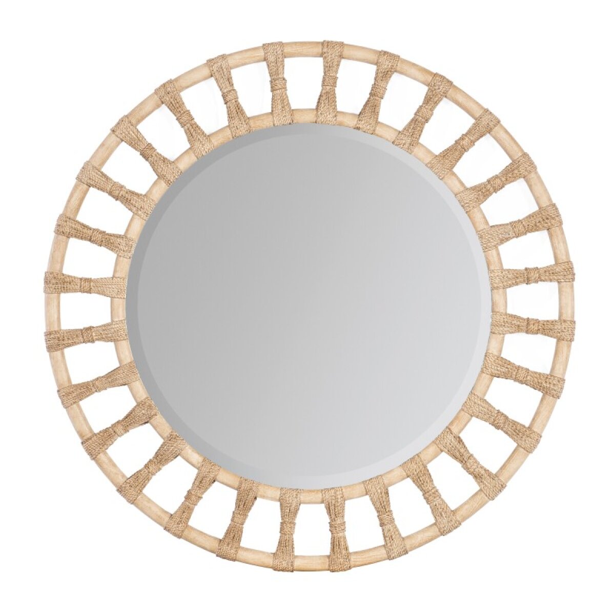 39180dadd1b5b85f5b48032b1a821b44 Bedroom Retreat Pole Rattan Accent Mirror - Image 1
