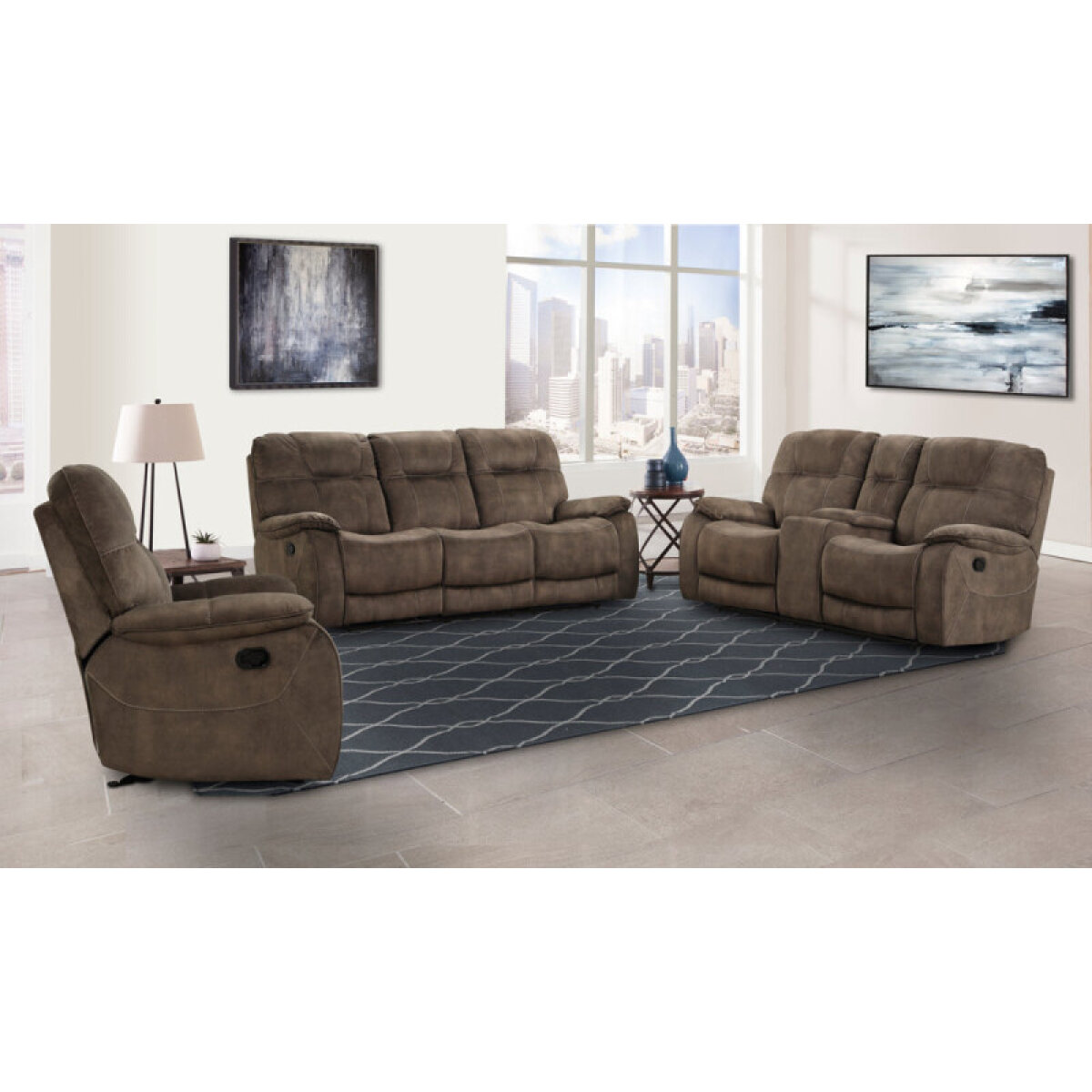 395f9f236779605ba3300b201f669b20 Cooper - Shadow Brown Manual Glider Recliner - Image 1