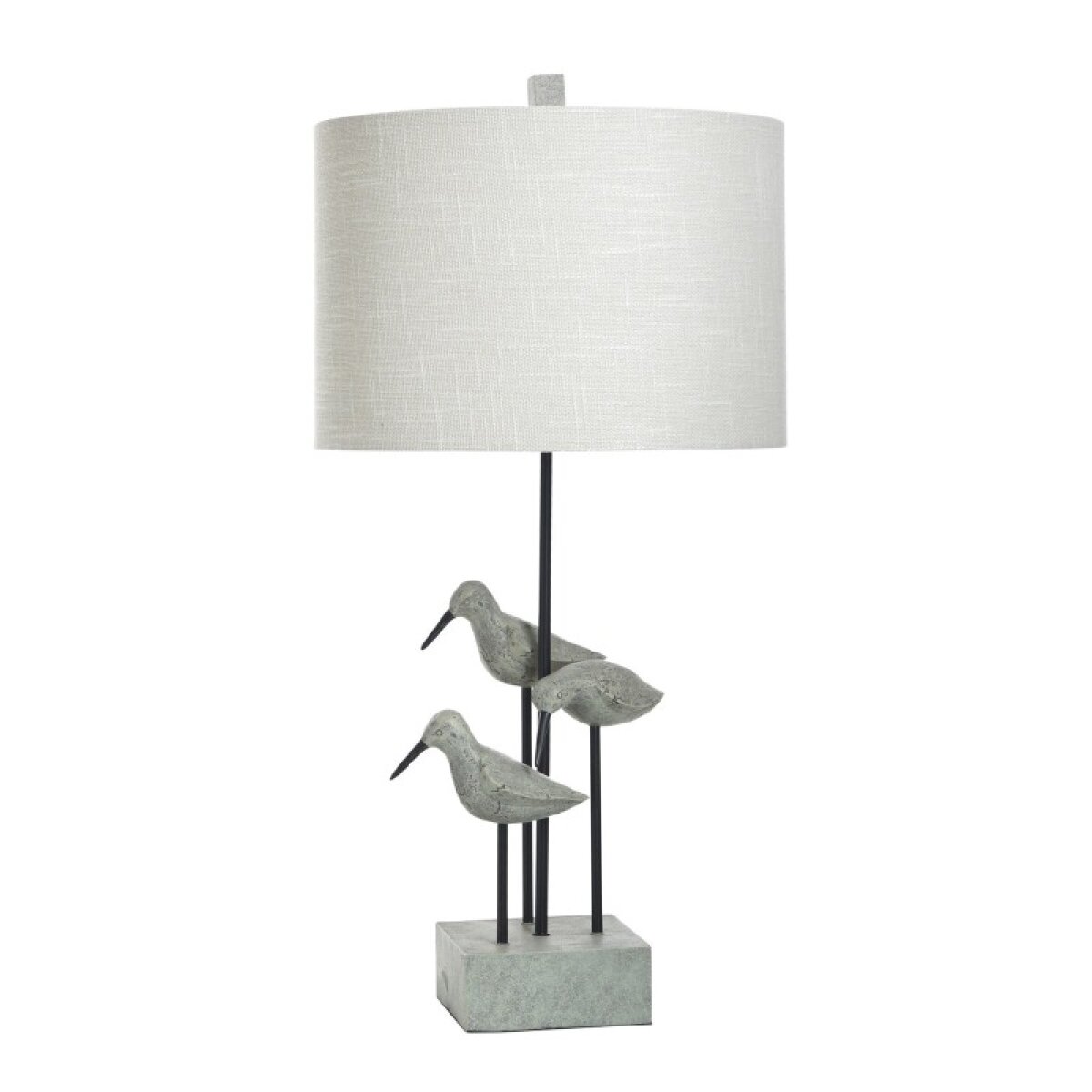 3992935cdc2c21dd77edaa9aca9d2d5a Sandpiper Table Lamp In Chittaway Bay Finish Linen Drum Shade - Image 1