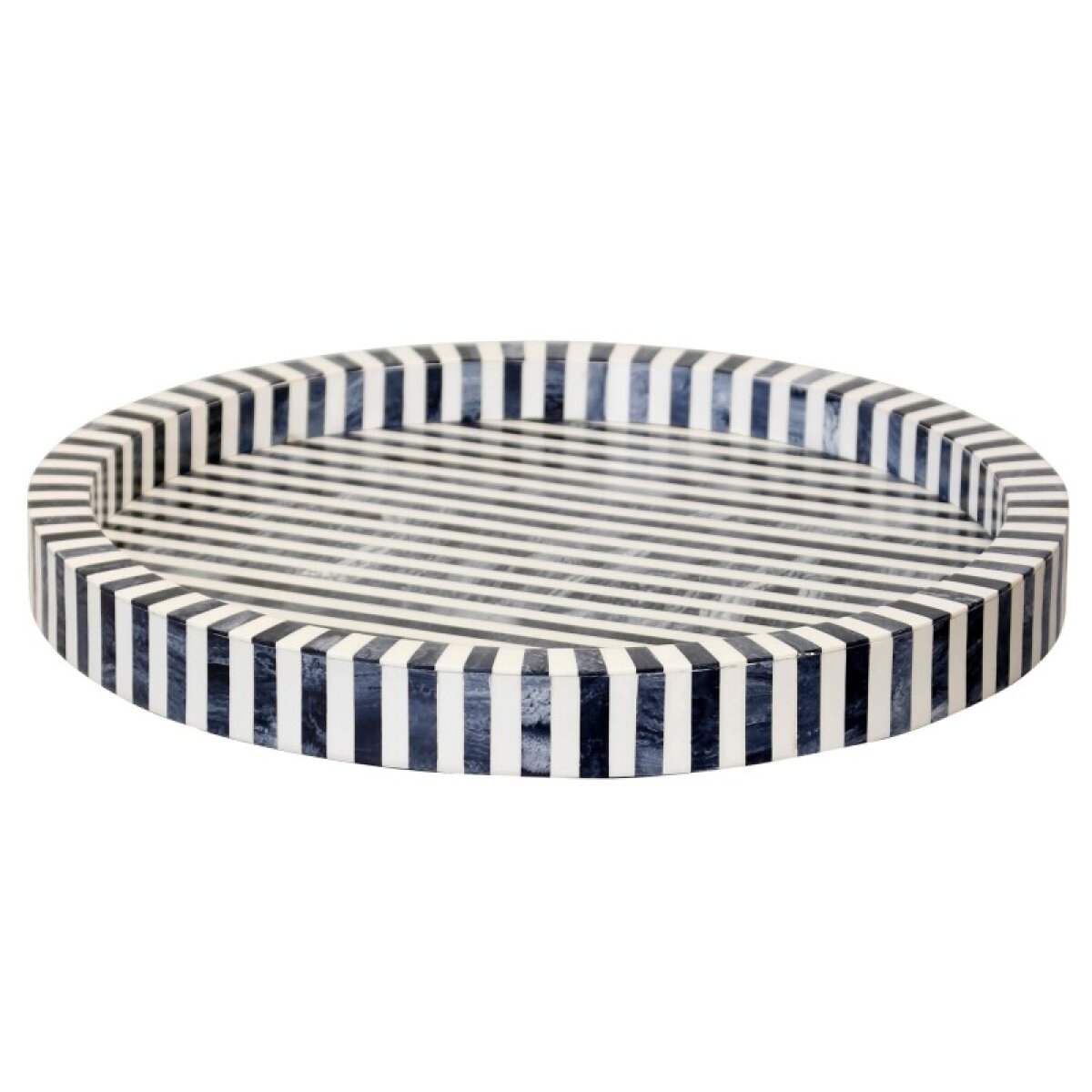 39fab03ef7206100423776303a4d042c Multi Blue Dann Foley Lifestyles Round Tray - Image 1
