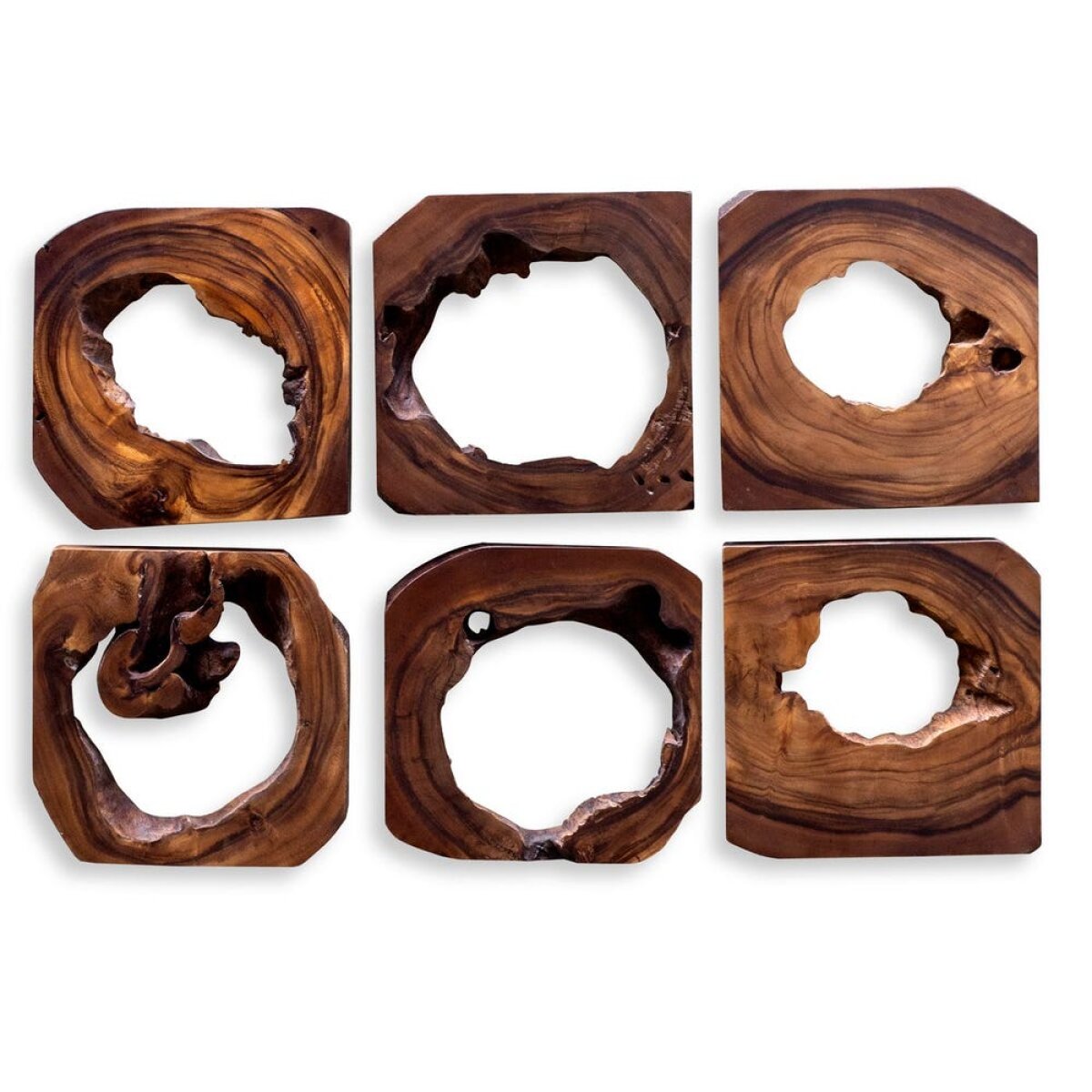 3aa5902c22c92c84c2dc042dedf85dff Adlai Wood Wall Decor, S/6 - Image 1