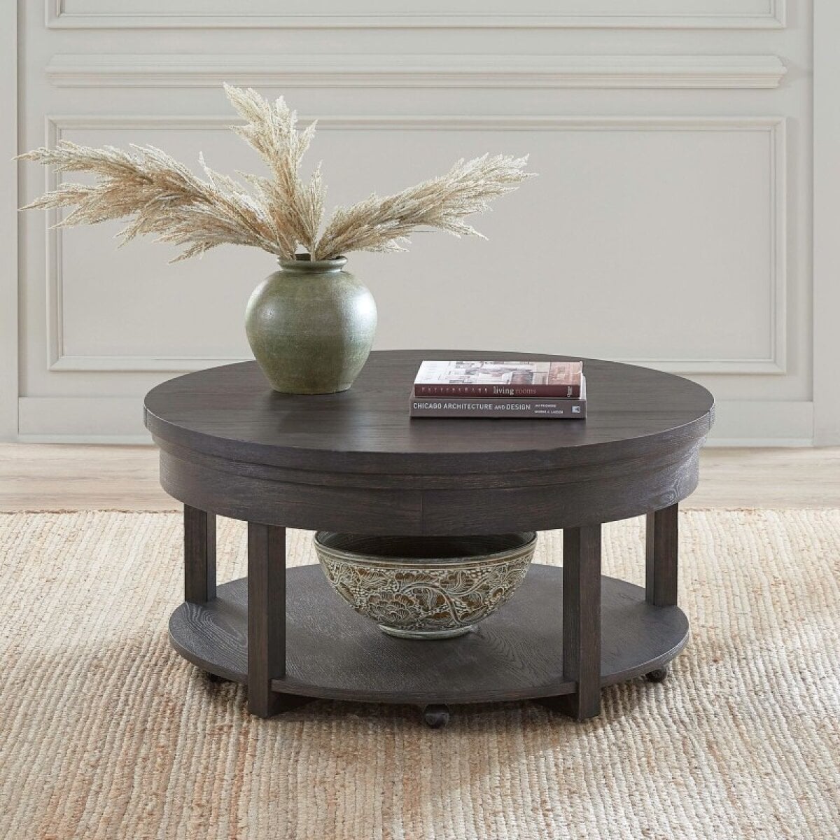 3ad7bdc77ce3503ec3ccac8abe013387 Weston Round Lift Top Cocktail Table - Image 1