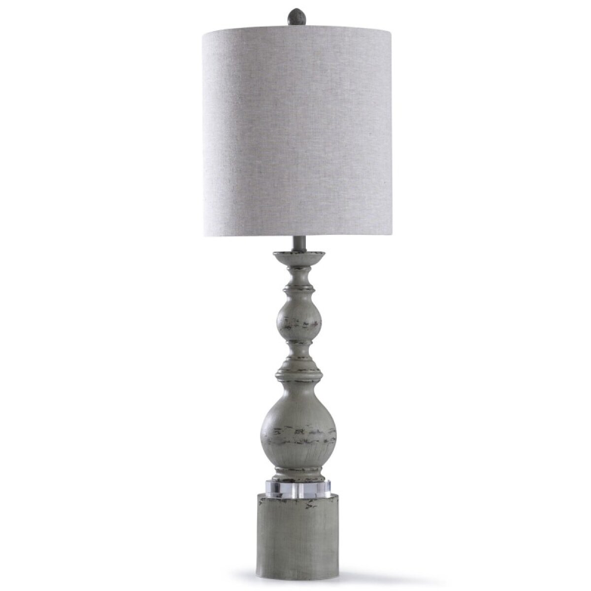 3affd45a5458025cd1f3b6551d22a8fe Pateley Blue 39in Traditional Distressed Blue Table Lamp With Acrylic Step 150w 3-way - Image 1