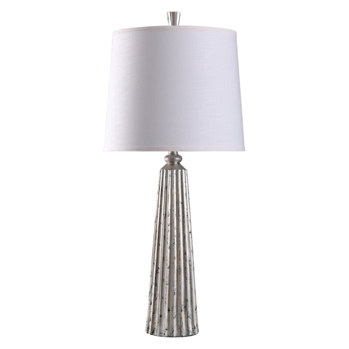 3b6e6c7053a7035bd6031375aff2d541 Dann Foley Lifestyle Black Pearl Table Lamp With White Shade 150 Watts - Image 1