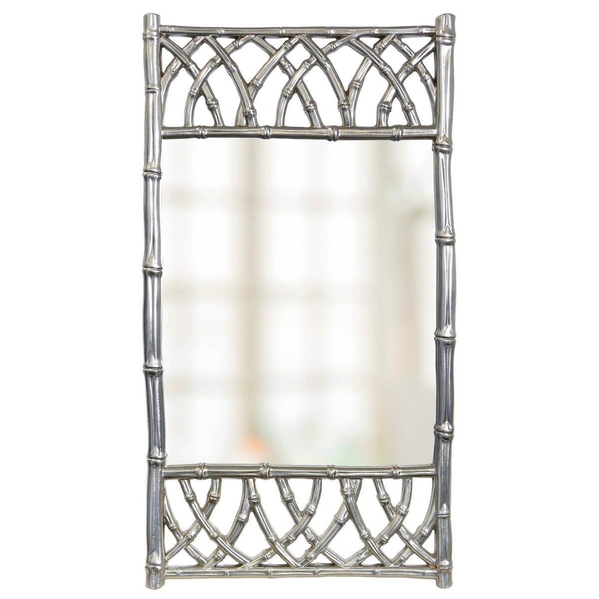 3c11eb3820853c01641813261f31d06a Regatta Mirror | Metallic Silver Finish On Resin Frame | Plain Glass Beveled Mirror - Image 1