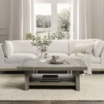 Stonebridge Solid Wood Square Coffee Table - Distressed Gray - Image 8