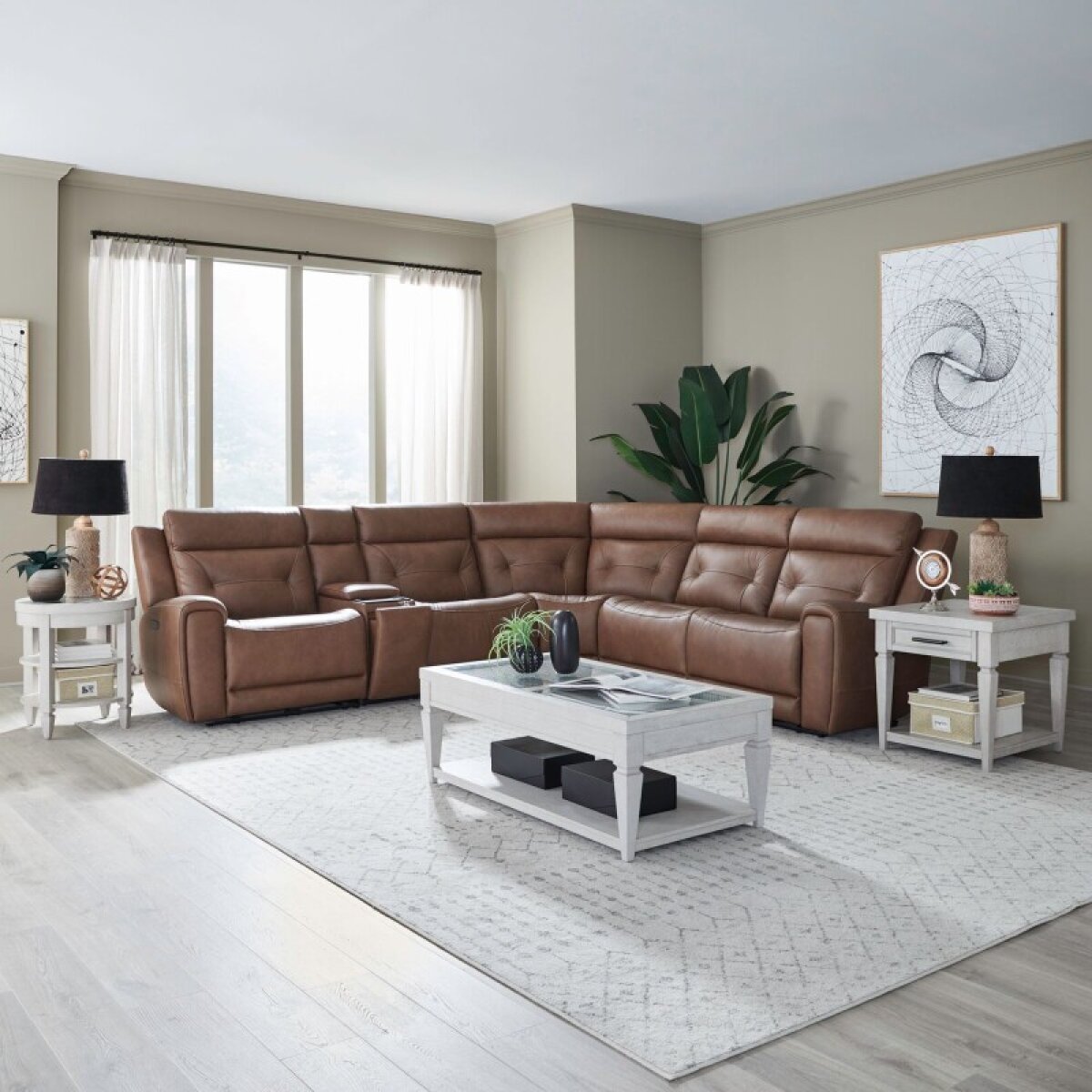 3c274bf965f218cf24772a8a95c17e27 Beckham 6 Piece Sectional - Image 1